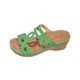 thumbnail image 1 of Sandalias de Cuña Negras para las Mujeres Reticular Corte Boca de Pescado Pie Abierto Zapatillas Sueltas Gruesas Primavera Verano, 1 of 9