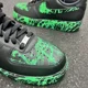thumbnail image 4 of Air Force 1 Custom Mens Black Shoes, Radioactive Neon Green Splatter, Sneakers, 4 of 6