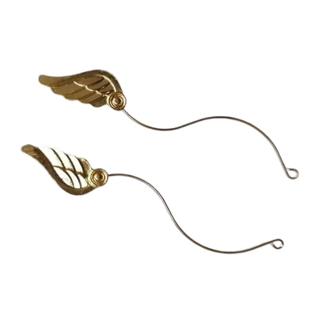 2 Pieces Metal False Eyelash Display Holder Accessory Beauty Exquisite Rustproof Wing