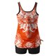 thumbnail image 2 of Modesto Trajes de Baño para las Mujeres Multicolor Patrón de Impresión, Pantalones Cortos de Cintura Alta Y Sling Top para la Playa, Piscina Y Regalos de Vacaciones, 2 of 6