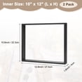 thumbnail image 3 of Paquete de 2 Marcos de Flores Prensadas de Madera, Marco de Imagen Flotante de Acrílico Doble de 10 x 12 Pulgadas para Flores Secas/Mesa/DIY/Artesanías [Negro], 3 of 7