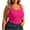 Hot Pink, variant on Smupbvky Womens Plus Size Tank Tops Casual U Neck Sleeveless Vest Slim Fit Summer Trendy Basic T Shirt (XL, Yellow)