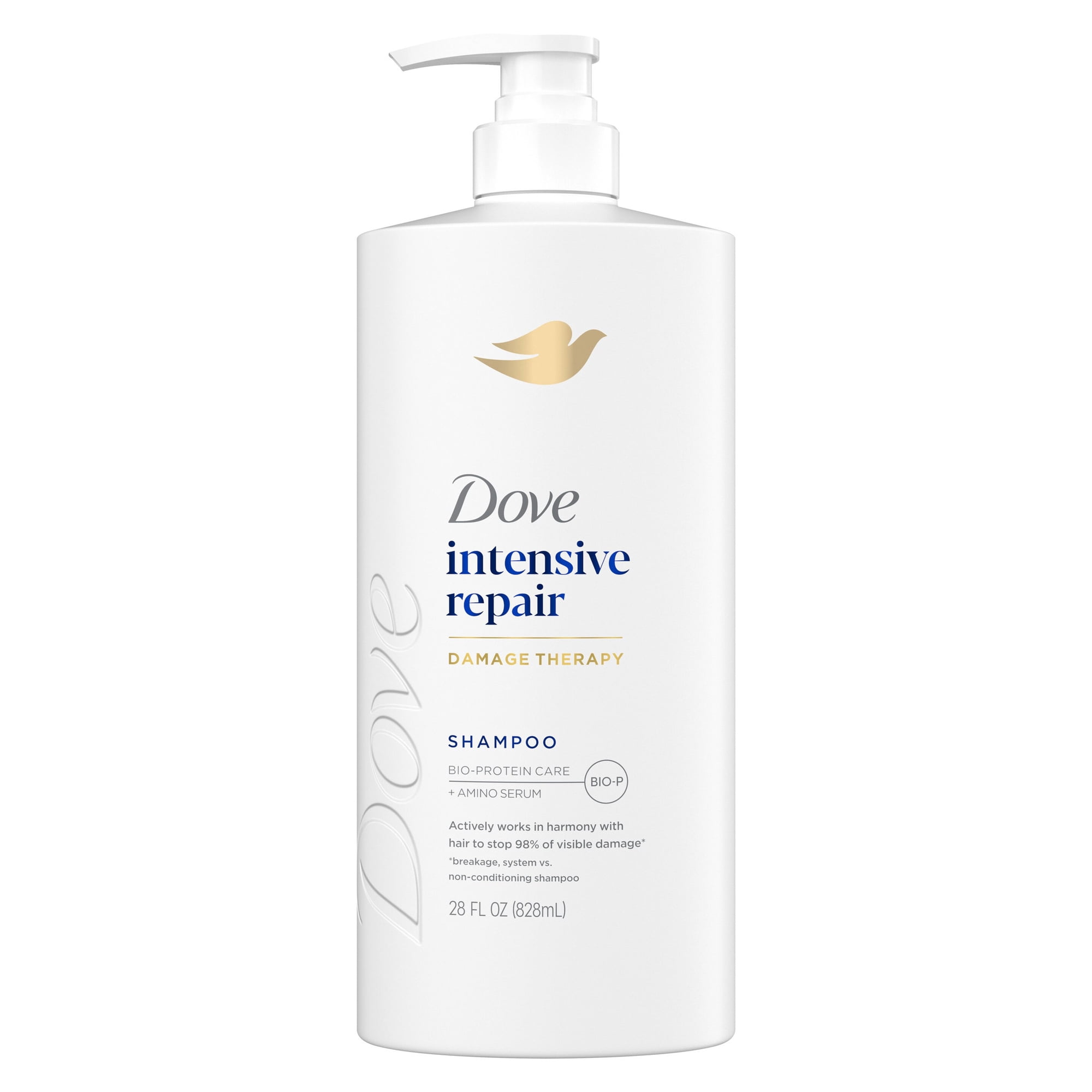 Dove Shampoo for Damaged Hair Intensive Repair with Bio-Protein Care Technology and Amino Serum, 28 fl oz
