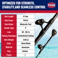 thumbnail image 4 of PENN Ally™ II Boat Conventional Rod, 6' Heavy Fishing Rod, 4 of 10