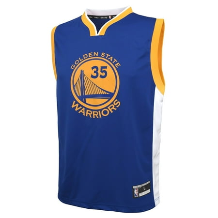 Custom Replica Away Jersey - Outerstuff Kevin Durant Golden State Warriors Youth NBA Replica Jersey - Blue