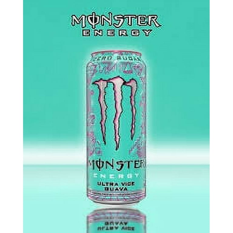 Monster Energy Ultra Vice Guava, Sugar Free Energy Drink, 16 Ounce