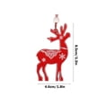 thumbnail image 3 of HongHeng Christmas Clearance Under $5.00 Christmas Red Decorative Pendant Made of Wood Suitable for Christmas Tree Doors and Fireplaces, 3 of 6