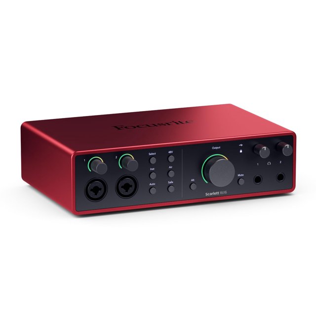 Focusrite Scarlett 16i16 4th Gen USB Audio Interface for Songwriting Music Production Recording and Podcasting - High-Fidelity Studio Quality Recording and All the Software You Need to Record