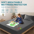 thumbnail image 3 of Waterproof Mattress Protector Queen Size - Breathable, Noiseless, Ultra-Soft Bed Cover, Mattress Pad Cover with Deep Stretchable Pockets 8"-21" (Gray), 3 of 9