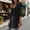 Black, variant on QSAWXQZ Women's Chiffon Cardigan Open Front 3/4 Sleeve Sheer Lightweight Longline Shrugs Cover up XL