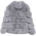 thumbnail image 4 of Lindreshi Winter Coats for Women 2023 Trendy Women Plus Size Winter Warm Loose Plush Jacket Coat, 4 of 5