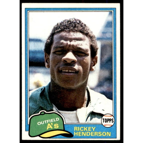 Rickey Henderson Card 1981 Topps #261