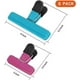 thumbnail image 2 of Pinzas para patatas fritas, paquete de 8, pinzas para alimentos,para bolsas de apertura amplia para almacenar alimentos con cierre hermético (4 L, 4 S) Rosa rojo,verde claro, azul,menta 15,3/7,8 cm, 2 of 5