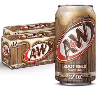 Root Beer, A&W Root Beer 12 Fl Oz, Pack of 12, Smooth Vanilla