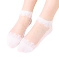 thumbnail image 2 of MSJUHEG No Show Socks Womens,Lace Socks,Womens Socks,Footies Socks for Women,Flat Socks,Ballerina Socks Lace Socks Short Stockings Splice Socks Boat Socks White One Size, 2 of 4