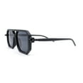 thumbnail image 3 of Super Hipster Squared Rectangle Racer Gentlemens Sunglasses Matte Black - Black, 3 of 4