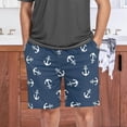 thumbnail image 7 of GZHJMY Anchor Pajama Pants Short for Men, Lounge Pants Lightweight Men Pajama Bottoms with Drawstring Pockets, Christmas New Year Birthday Gifts, XX-Large, 7 of 7