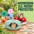 Peekaboo Cat Cave Extra Spaciofor Multiple & Large Cats 12+ Lbs Scratch ...