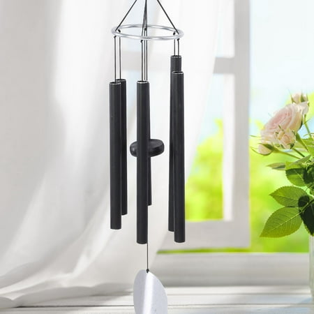 Mgaxyff Top Grade Black Large Aluminum Best Tonal Wind Chime Chimes Musical Instrument, Wind Chime, Tubes Wind