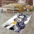 thumbnail image 2 of LaModaHome Non-Slip Rug Popular Graffiti Woman Rug: Vibrant Modern Art Design Washable Mat Child Stain Resistant Living Room Kitchen Carpet - Size: 2X3,3ft(60X100cm), 2 of 5