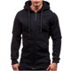 thumbnail image 3 of Cárdigan para hombre, nueva moda, suéter con capucha y cremallera que combina con todo, cárdigan de Color sólido Odeerbi ODB-3, 3 of 3
