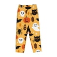 thumbnail image 4 of Disketp Happy Halloween7 Print Women'S Comfy Pajama Pants Casual Drawstring Palazzo Lounge Wide Leg Pants, 4 of 9