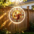 thumbnail image 6 of AZXY Squirrel Hunting Acrylic Puzzle Suncatcher, 7.87 Inch Stained Glass Window Hanging Decorations, Sun Catcher Indoor Outdoor Home Garden Ornament Gift For Adults Women Mom, 6 of 7