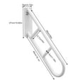 thumbnail image 5 of ToppiJoy 5" U-shaped Handrails for Outdoor Steps, Upgraded Wall Mount Handrail for Indoor, Stair Railing for Garage Porch Garden Entry Steps, White, 5 of 15