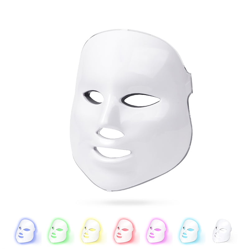 Photorejuvenation, LED Mask Light Therapy 7 Colors LED, Skin Care