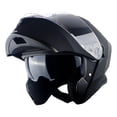 thumbnail image 2 of 1Storm Nuevo casco modular de cara completa para motocicleta, visera doble, protector solar con luz trasera LED recargable: negro mate, 2 of 5