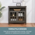 thumbnail image 4 of Convenience Concepts Big Sur Highboy TV Stand with Storage Cabinets for TVs up to 40 Inches, Weathered Gray, 4 of 6