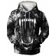 thumbnail image 2 of Sudadera con capucha para hombre con estampado 3D de colmillos de animales, sudadera con capucha de manga larga con animales, moda vintage de otoño, ropa de calle de gran tamaño para hombre, 2 of 5