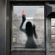 thumbnail image 3 of Pegatinas de pared de Halloween, silueta de fantasma femenino, pegatinas de ventana de Halloween, pegatinas de decoración de pared de terror con ambiente festivo, 3 of 6