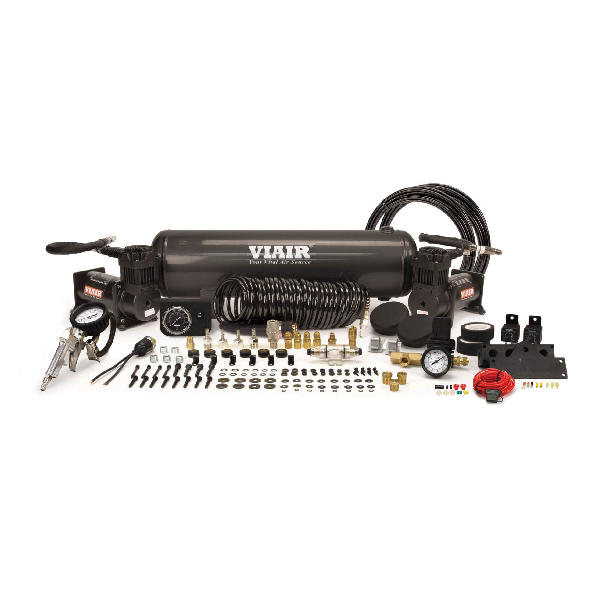 VIAIR 20014 Dual 380C 200 PSI OBA On Board Air Compressor System, Stealth Black