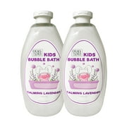 Dead Sea Collection Bubble Bath Kids with Calming Lavender Scent - Cleansing and Moisturizing Kids Bubble Bath - with Natural Dead Sea Minerals - Pack of 2 Large Bottle (33,8 fl oz Each)