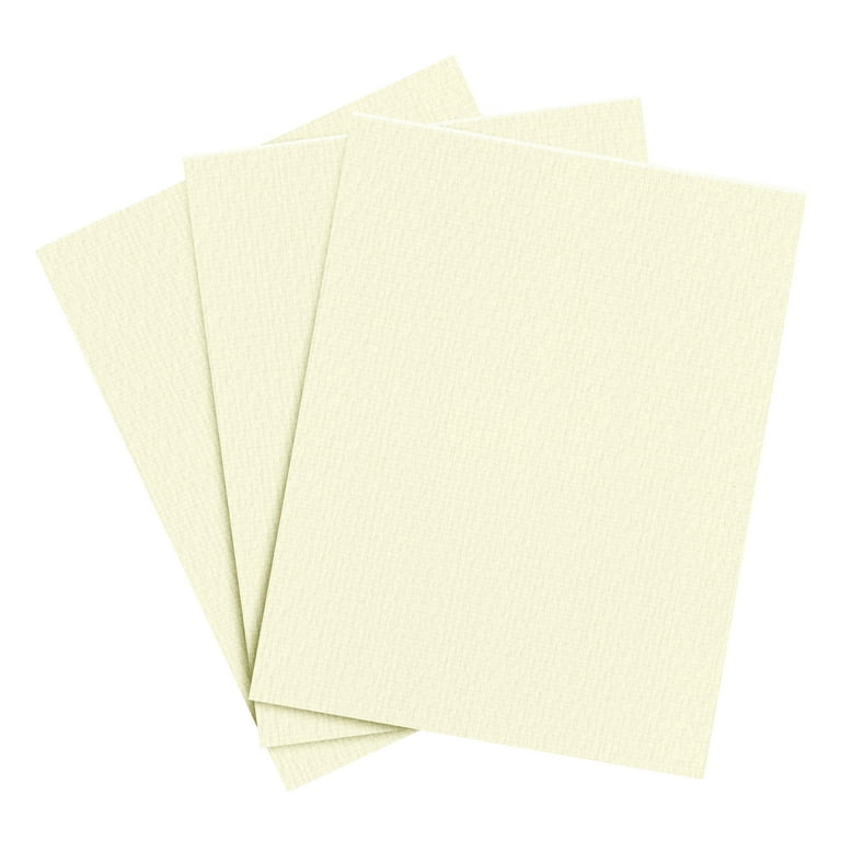 8.5 x 11 inch White Pastel Color Cardstock Paper - Great for Arts and Crafts, Wedding Invitations, Cards and Stationery Printing | Medium to Heavy