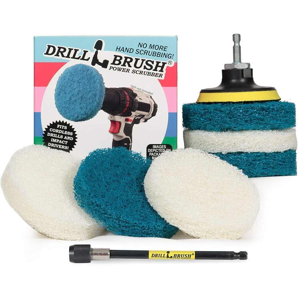 Drill Brush Power Scrubber Pads Kitchen Stove Cleaning Pads