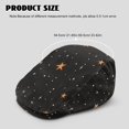 thumbnail image 4 of FUIALDOLG Star & Dot Galaxy Print Polyester Newsboy Flat Cap with All-Match, Retro Vintage Forward Newsboy Hat for Daily Walking Hunting Camping, 4 of 4