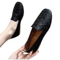 thumbnail image 4 of ShiShine Women's Floral Ballet Flats Slip On Loafers Walking Shoes Square Toe Casual Flats Shoes, 4 of 9