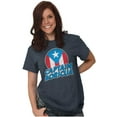 thumbnail image 3 of Captain Boricua Puerto Rican America Plus Size Crewneck Graphic Tee Shirt Brisco Brands 4X, 3 of 5