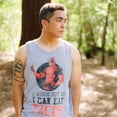 thumbnail image 2 of Men's Marvel Deadpool Work Out Eat Tacos  Tank Top Athletic Heather 2X Large, 2 of 5