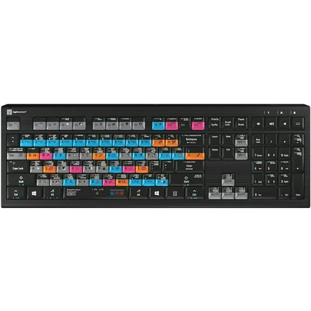 Logickeyboard Designed for Photoshop CC, InDesign CC and Illustrator CC Compatible with Win 7-10- Astra 2 Backlit Keyboard # LKB-AGDA-A2PC-US