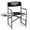 Black, variant on Costway Folding Camping Chair, Lightweight Portable Directors Chair with Side Table Camouflage