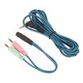 thumbnail image 4 of Headphone Cable, Braiding Process Replacement Headset Cord Clear Sound Blue Mute Switch 78.7in  For Arctis 3 For Arctis 7, 4 of 8