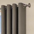 thumbnail image 2 of Eclipse Dane Grommet Blackout Energy-Efficient Single Curtain Panel, Smoke Gray, 52x63, 2 of 4