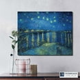 thumbnail image 7 of Starry Night Decor, Van Gogh Wall Art Starry Night Over the Rhone Canvas Print, Wan Gogh Canvas Wall Art, Ready To Hang for Living Room Home Wall Décor 16x20, 7 of 7