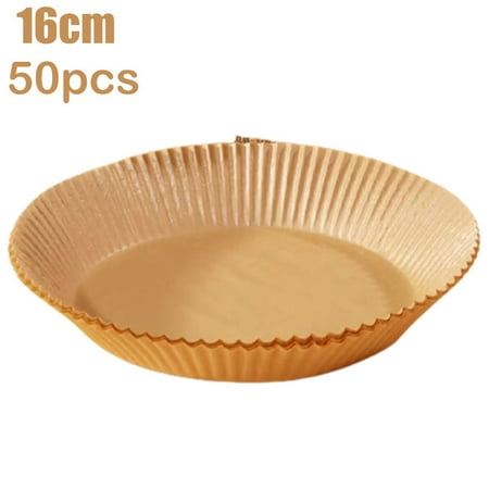 

Air Fryer Paper Liner 16/20cm Non-Stick Mat Pulp Steamer Round Paper Liner Kitchen Supply 30/50pcs 50PCS