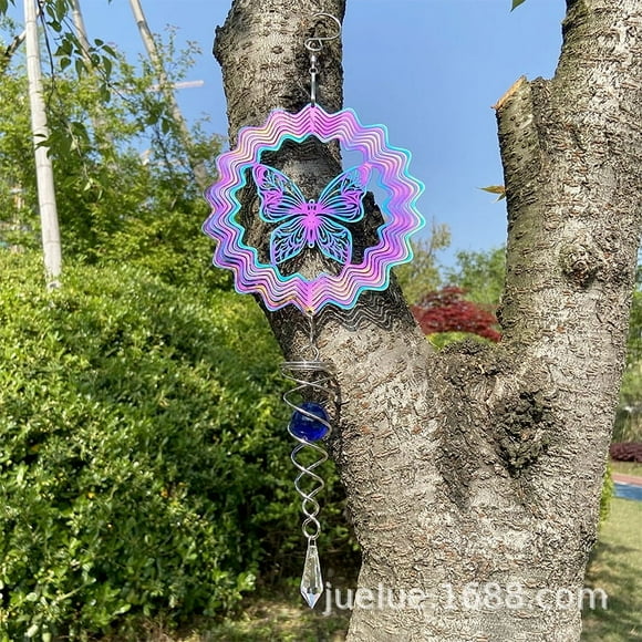 Wind Spinners, 3D Hanging Stainless Steel Hummingbird Wind Spinner for Outdoor, Yard, Garden Decor,for Mom, Women,Grandma Wife Gifts