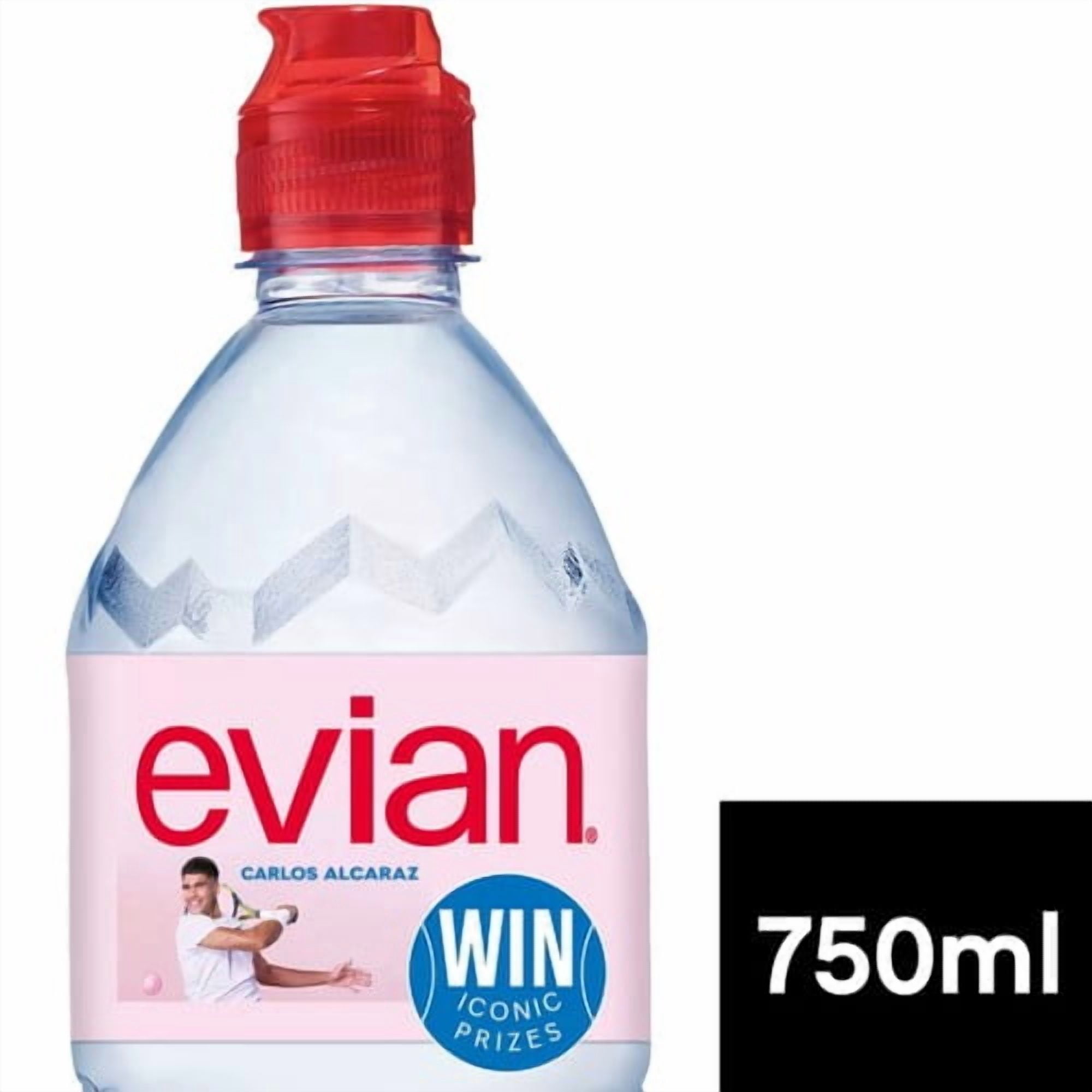 Evian Still Mineral Water 750ml, British Import (Pack of 3)