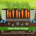 thumbnail image 6 of 6.5X2X1.4 FT Raised Garden Bed for Outdoors - Galvanized Planter Raised Beds, Metal Planter Box for Vegetables,Flowers, Herbs, and Succulents(Light Green), 6 of 9